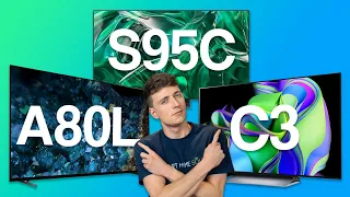 Sony A80L vs Samsung S95C vs LG C3: Which is YOUR winner?