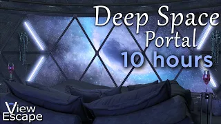 Deep Space Journey | Into the Worm hole | Relaxing Sounds of Space Flight | 10 HRS