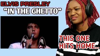 First Time hearing Elvis Presley "In the ghetto" REACTION