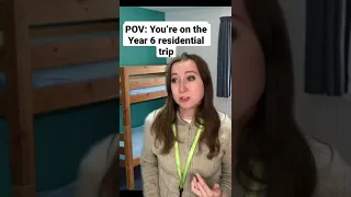 School residential trip #shorts #relatable #comedy #schoolmemes #pov