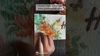 😲 #shorts #growingcraft Name plate making easy ideas | How to Make Nameplate For Home Decoupage