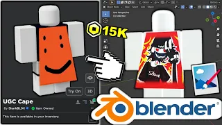 EASY! How To Make A Roblox UGC Cape & Earn Robux! (SIMPLE MESH/TEXTURE GUIDE USING BLENDER)