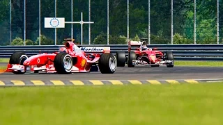 Ferrari F1 2016 vs Ferrari F1 2004 - Monza