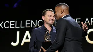 JAMIE FOXX ; Words to LEONARDO DICAPRIO #ABFFHONORS