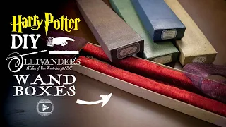 Ollivander's Wand Boxes - Harry Potter DIY