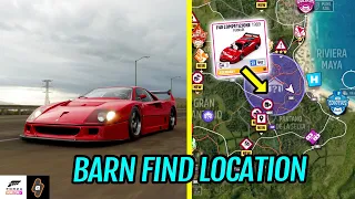 Hidden Barn Find Location How to get the Legendary Ferrari F40 Competizione in Forza Horizon 5