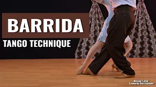 Argentine Tango figures:  "BARRIDA"  (Main Technique)