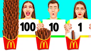 100 Capas de Alimentos Desafío por KiKi Challenge