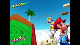 Super Mario Sunshine Custom Delfino Plaza Secret Stage(Template made by Augs)