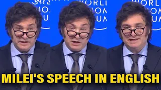 MILEI'S 2024 DAVOS TALK, TRANSLATED TO ENGLISH BY AI (IN HIS OWN ACCENT)