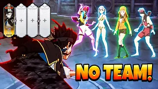 BLACK ASTA 1v4 WITH *NO TEAM* CAN ACTUALLY WORK! | Black Clover Mobile