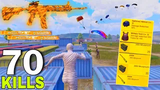 70 KILLS!🔥 IN 2 MATCHES FASTEST GAME PLAY with/ MUMMY SET 😍 Pubg Mobile