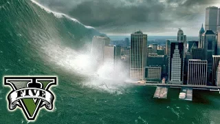 MEGA TSUNAMI GTA V - The End Of Los Santos (Apocalypse Movie)