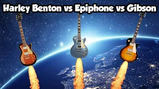 Harley Benton 450 SC vs Epiphone Les Paul Standard vs Gibson Les Paul Standard 50's