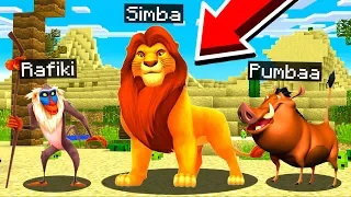 I found the LION KING in MINECRAFT!