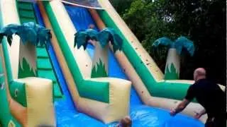 Water Slide Madness - Rental Waterslide Tested to the Limits