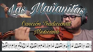 Como tocar "Las Mañanitas" - Violin - Partitura