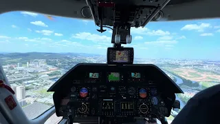 A109 landing at the HBR helicenter in São Paulo, Brazil