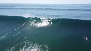 Surfing Tallows, Byron Bay Pumping (Cyclone Swell Jan 2023 DRONE)