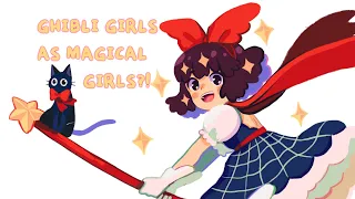 Redesigning Studio Ghibli Protagonists as Magical Girls