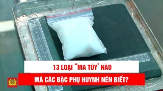 13 loại MA TÚY nào mà các bậc phụ huynh cần phải nên biết?