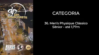 Mr. Zona Oeste 2021 - Men’s Physique Clássico Sênior - até 1,77m