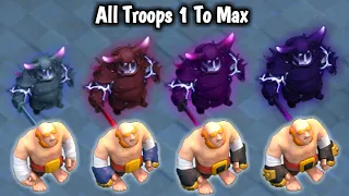 All Builder Base Troops Level 1 - Max || Clash of Clans