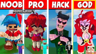 MINECRAFT NOOB vs PRO vs HACKER vs GOD: FRIDAY NIGHT FUNKIN BUILD CHALLENGE in Minecraft / Animation