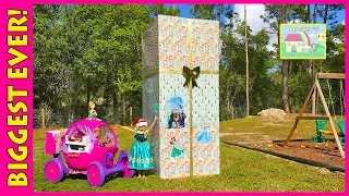 Biggest Disney Princess Surprise Box Ever with Carriage 24v Ride-On Car