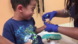 Boy's Preschool Check Up with Doctor