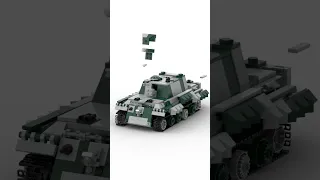 LEGO WW2 JAGDPANZER  VI TANK BATTLE SPEED BUILD ANIMATION | SHORT VIDEO