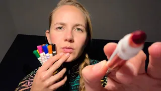 Sketching & drawing on YOU aggressively 🖍💥 (asmr)