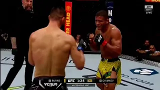 khamzat chimaev vs gilbert burns UFC 273 short Highlights