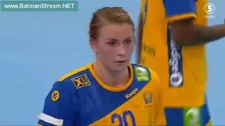 Sweden - France second half women handball Germany 2017