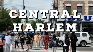 Walking Lively Harlem New York City on June 3, 2022