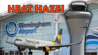 Heat Haze! Plane Spotting Birmingham Airport |  30 Mins Airport Action