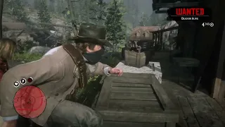 Arthur breaking MIcah out of the jail in Strawberry. RDR2