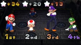 Mario Party 9 - Mario vs Luigi vs Toad vs Waluigi - Magma Mine