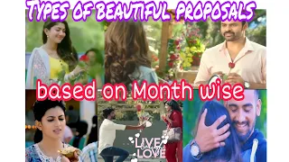 Types of beautiful love proposals ❤️😍 Based on Month wise🥰💞
