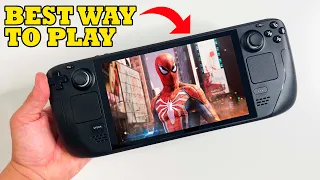 Spider-Man Remastered Gameplay on Steam Deck | Best way to play Spiderman
