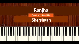 How To Play "Ranjha" (Easy) from Shershaah | Bollypiano Tutorial