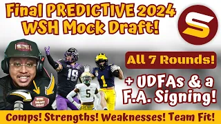 😎Rico's FINAL Predictive WSH 7-Round Mock Draft! CONFIRMED INTERESTS & Visits! + UDFAs & F.A Signing