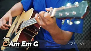 [70 Bpm] Backing Track in C Major Acoustic | Shuffling | For singing & improvisation melody