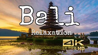 BALI INDONESIA 4K,  Scenic Relaxation Film Along With Relaxation Music