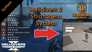 Creating Helldivers 2 Stratagem system - Unreal Engine 5