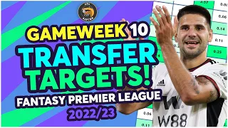 FPL GAMEWEEK 10 TRANSFER TIPS | MITROVIC OUT? | Fantasy Premier League Tips 2022/23