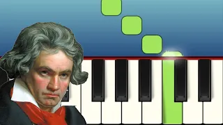 Ode to Joy Very Easy Piano tutorial Ode an die Freude Sehr Einfach Klavier Ode à la joie très facile
