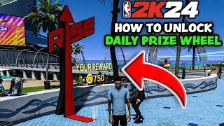 Where To Find The Daily Wheel Spin! NBA 2K24 Daily Prize Wheel