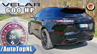 RANGE ROVER VELAR SV 600HP Manhart 0-295km/h ACCELERATION *SUPER LOUD* SOUND by AutoTopNL