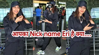 EXCLUSIVE : Erica Fernandez spotted at Mumbai Airport Departure 📸✈️